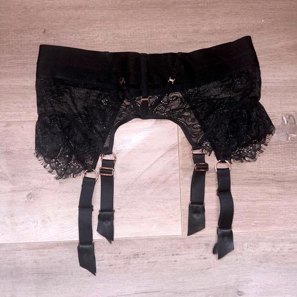 🖤 Honey Birdette Black Belinda Suspender - Size L 🖤 - Picture 5 of 5